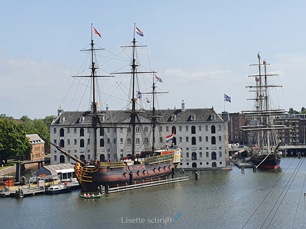 het scheepvaartmuseum in Amsterdam